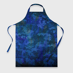 Фартук Абстракция - blue uniform camouflage