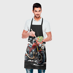 Фартук кулинарный Red Moto, цвет: 3D-принт — фото 2