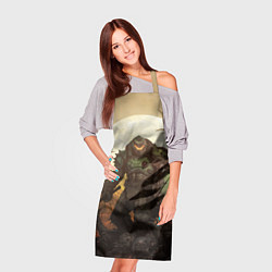 Фартук кулинарный Doom dark ages doom guy, цвет: 3D-принт — фото 2