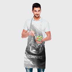 Фартук кулинарный Scorpions - grey gradient, цвет: 3D-принт — фото 2