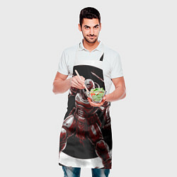Фартук кулинарный Doom red guardian, цвет: 3D-принт — фото 2