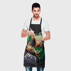 Фартук кулинарный Battletoads trio, цвет: 3D-принт — фото 2