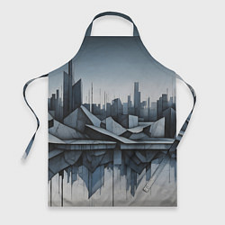 Фартук кулинарный Небоскребы и скалы, цвет: 3D-принт