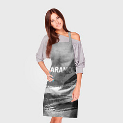 Фартук кулинарный Paramore - grey gradient посередине, цвет: 3D-принт — фото 2