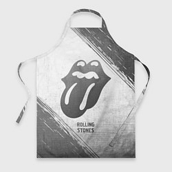 Фартук кулинарный Rolling Stones - white gradient, цвет: 3D-принт