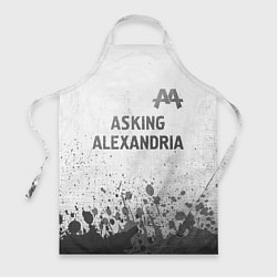 Фартук кулинарный Asking Alexandria - white gradient посередине, цвет: 3D-принт