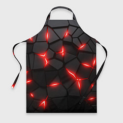 Фартук кулинарный Красная неоновая броня, цвет: 3D-принт