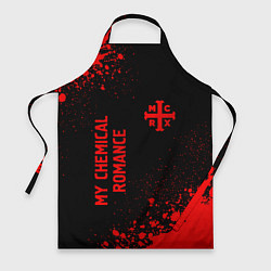 Фартук кулинарный My Chemical Romance - red gradient вертикально, цвет: 3D-принт