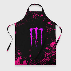 Фартук кулинарный Monster energy неоновые краски лого, цвет: 3D-принт