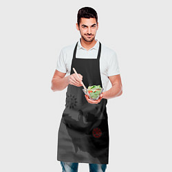 Фартук кулинарный Волки викингов с обережными символами - тату, цвет: 3D-принт — фото 2