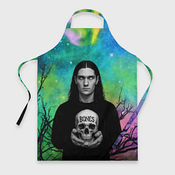 Фартук Bones без зрачков держит череп в руках