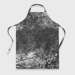 Фартук кулинарный Абстракция - grey and white wall with cracks, цвет: 3D-принт