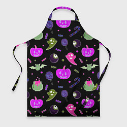 Фартук Halloween pink black pumpkin