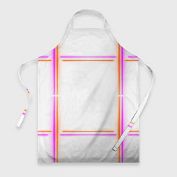 Фартук кулинарный Neon white orange pink, цвет: 3D-принт