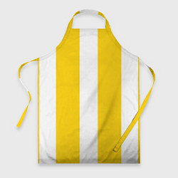 Фартук кулинарный Color yellow white line, цвет: 3D-принт