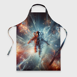 Фартук кулинарный Космонавт в космической туманности, цвет: 3D-принт