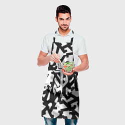 Фартук кулинарный Doom x half life pattern, цвет: 3D-принт — фото 2