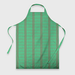 Фартук Color green cage brown stripes