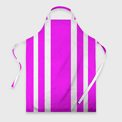 Фартук Color white pink stripes