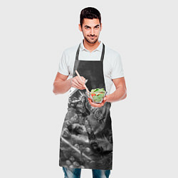 Фартук кулинарный Робаут Жиллиман - Ультрамарины Warhammer, цвет: 3D-принт — фото 2