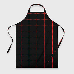 Фартук Color black red crosses