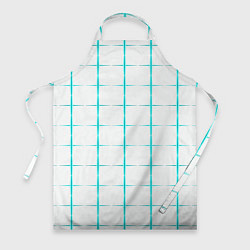 Фартук Color white light blue crosses