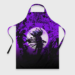Фартук кулинарный Самурай при луне, цвет: 3D-принт
