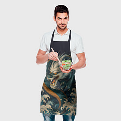Фартук кулинарный Морской император - дракон, цвет: 3D-принт — фото 2