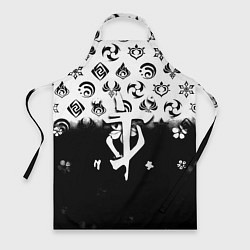 Фартук Doom черно белые аниме