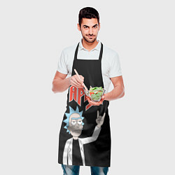 Фартук кулинарный Ария и Рик Санчес из Рик и Морти, цвет: 3D-принт — фото 2