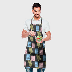 Фартук кулинарный Советские билеты транспорта, цвет: 3D-принт — фото 2