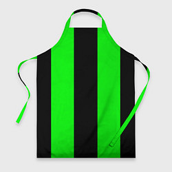 Фартук кулинарный Color black green, цвет: 3D-принт