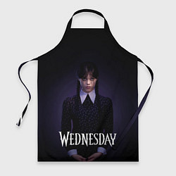 Фартук кулинарный Уэнсдэй в черных слезах Wednesday, цвет: 3D-принт