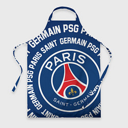 Фартук кулинарный ПСЖ надписи по кругу, цвет: 3D-принт