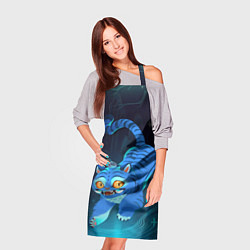 Фартук кулинарный Blue tiger and a six eyed magpie, цвет: 3D-принт — фото 2