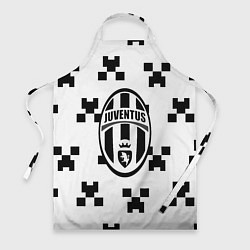 Фартук кулинарный Juventus x minecraft pattern, цвет: 3D-принт
