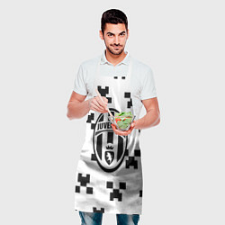 Фартук кулинарный Juventus x minecraft pattern, цвет: 3D-принт — фото 2