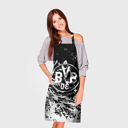 Фартук кулинарный Borussia белые краски, цвет: 3D-принт — фото 2