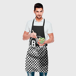 Фартук кулинарный Borussia шахматная клетка, цвет: 3D-принт — фото 2