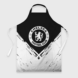 Фартук кулинарный Челси белые краски, цвет: 3D-принт