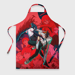 Фартук кулинарный Битва с Резе Человек бензопила, цвет: 3D-принт