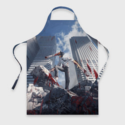 Фартук кулинарный Denji in city Chainsaw man, цвет: 3D-принт