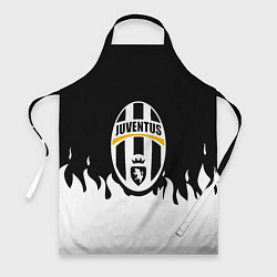 Фартук кулинарный Juventus белый огонь, цвет: 3D-принт