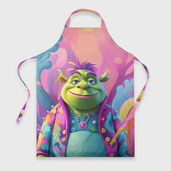 Фартук кулинарный Шрек с фиолетовыми волосами, цвет: 3D-принт