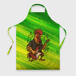 Фартук кулинарный Петух гитарист, цвет: 3D-принт