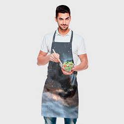 Фартук кулинарный Всадник на лошади в снежную бурю, цвет: 3D-принт — фото 2