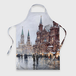 Фартук кулинарный Московский новогодний день, цвет: 3D-принт