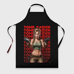 Фартук кулинарный Лара с пистолетами, цвет: 3D-принт