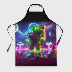 Фартук Космонавт Шрук в неоновом скафандре на загадочной
