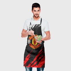 Фартук кулинарный Манчестер Юнайтед x Ювентус краски, цвет: 3D-принт — фото 2